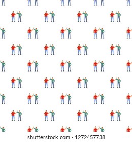 Friend team concept background. Flat illustration of friend team vector concept background for web design