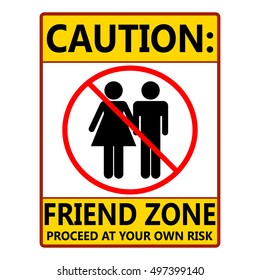 Friend zone sign