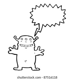 desenho animado alienígena amigável