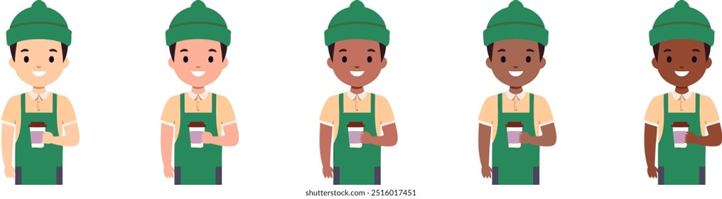 Baristas amigáveis que fazem café delicioso