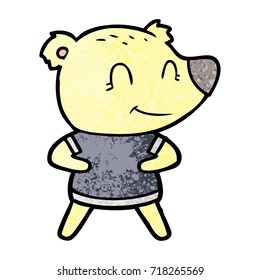 friendly bear cartoon