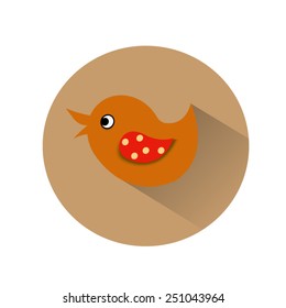 Friendly bird icon