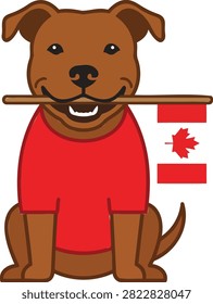 A friendly cartoon brown
