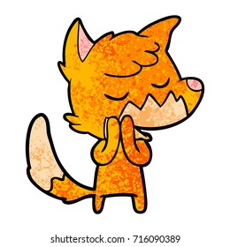 friendly cartoon fox
