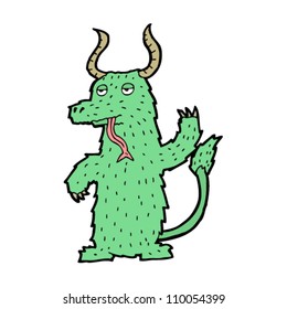friendly cartoon monster