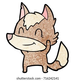 lobo de caricatura amigable