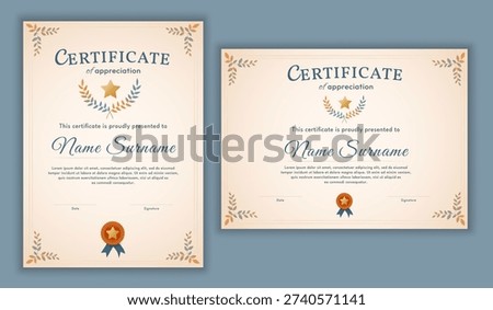 Friendly certificate of appreciation template for community and volunteer recognition