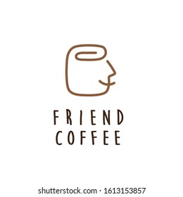 Friendly coffee cafe logo Design for coffee shop : doodle style