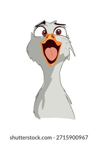 friendly cute duckling mascot vector artwork