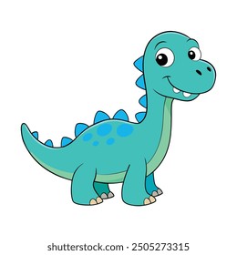 Friendly dinosaur cartoon clipart vector illustrations, perfect for kids' designs and decor.