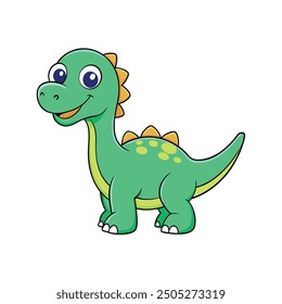 Friendly dinosaur cartoon clipart vector illustrations, perfect for kids' designs and decor.