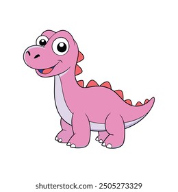 Friendly dinosaur cartoon clipart vector illustrations, perfect for kids' designs and decor.