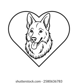 Friendly Dog Vector Illustration for T-shirt design