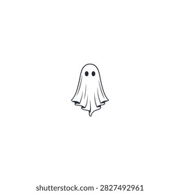 Friendly Ghost Character Icon for Fun and Seasonal Graphics
