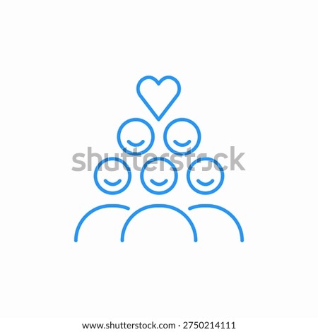 friendly group icon sign vector