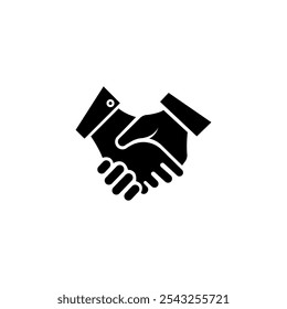 Friendly handshake icon, Business agreement handshake - apps and websites