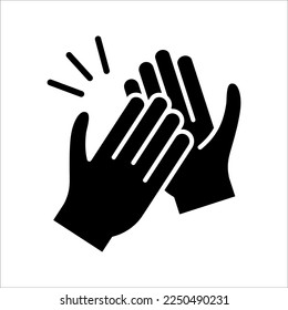 Friendly handshake icon. Joining hands. Buddies greeting gesture. vector illustration on white background. EPS 10