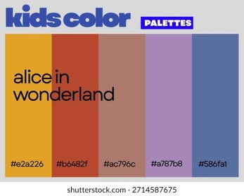 Friendly harmony Alice In Wonderland designed for children showcasing soft balanced palette inspiring imagination creativity fun learning everyday