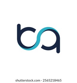 A friendly logo featuring the letters "B" and "Q" intertwined in unique style. conveys approachability, connection, and a community, suitable for business in education, social media, or entertainment