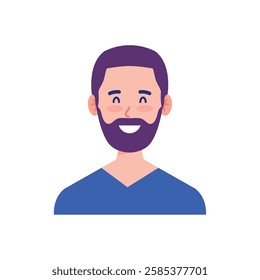 Friendly Man Character Vector Illustration