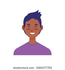 Friendly Man Character Vector Illustration
