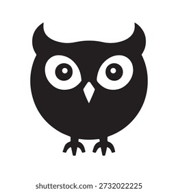 Logo amistoso del búho con diseño mínimo suave