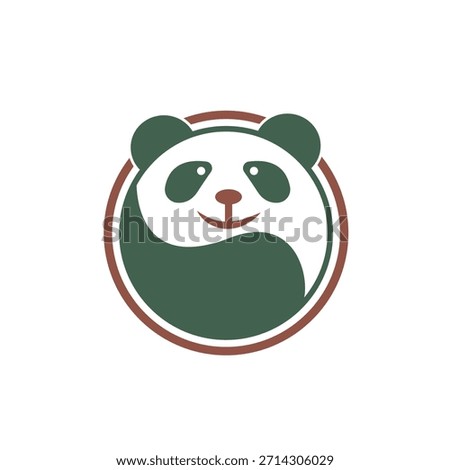 Friendly Panda Yin Yang Logo design