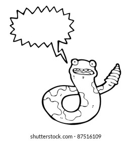 friendly rattlesnake cartoon
