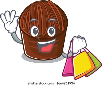 Ein freundlicher, reichhaltiger SchokoladenkSüßwarenbeutel und Shopping-Sack