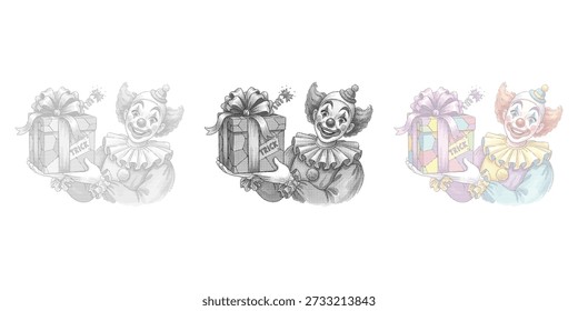 A friendly, silly ghost illustration for April Fools' Day, embodying playful tricks and lighthearted fun.