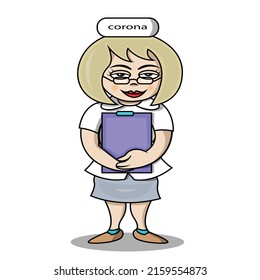 friendly and smiling beautiful nurse