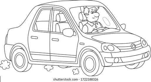 13,549 Coloring page car Images, Stock Photos & Vectors | Shutterstock