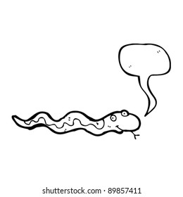 friendly snake cartoon