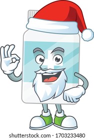 El diseño de los personajes de caricatura Santa es un complemento agradable con el dedo