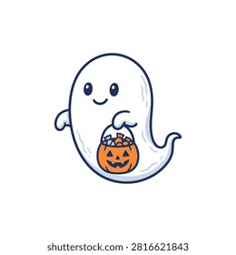 A friendly white ghost