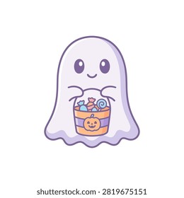 A friendly white ghost