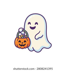 A friendly white ghost