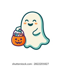 A friendly white ghost