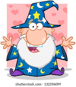Friendly Wizard With Open Arms