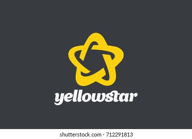 Friendly yellow Star Logo abstract design vector template.
Award Success Logotype concept icon.