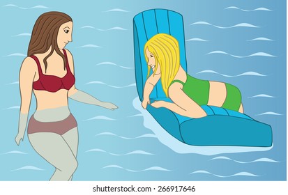 Friends at the beach