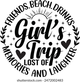 Friends Beach Drinks Girls Trip