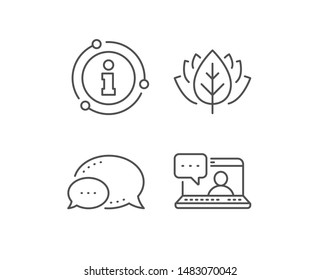 Friends chat line icon. Chat bubble, info sign elements. Friendship love sign. Assistance business symbol. Linear friends chat outline icon. Information bubble. Vector
