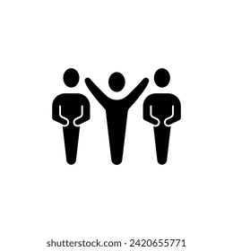 Icono de línea de concepto de amigos. Ilustración de elemento simple. Diseño de símbolos de esquema de concepto de amigos.