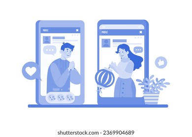 Los amigos se conectan y comparten actualizaciones.