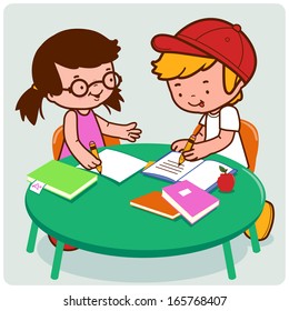 Homework Cartoons Images, Stock Photos & Vectors ...