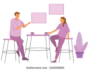 friends drinking coffee together at the table