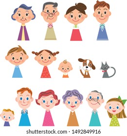 Friends And Family Gathering Icon Set