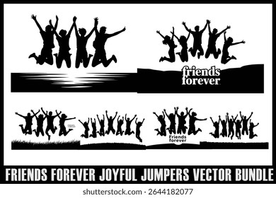 
Amigos para sempre Joyful Jumpers Silhueta pacote