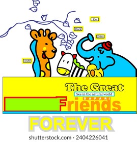 friends forever theme at the city zoo